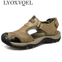 2019 Summer New Genuine Leather Out door Shoes Men Sandals For Male Casual Classic Water Walking Beach Sandalias Sandal M603 2024 - buy cheap