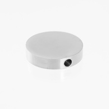 Simsimi round disc slide pendant Women jewelry Stainless steel Slide hole charm pendants mirror/brush polished  50pcs 2024 - buy cheap