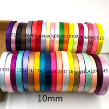 10mm 25 Yards Silk Satin Ribbon , Wedding decorative ribbons, gift wrap, DIY handmade materials A 2024 - buy cheap