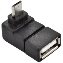 USB 2.0 A female to Micro 5 Pin 90 degree Down  angled male plug adapter covertor 2024 - buy cheap