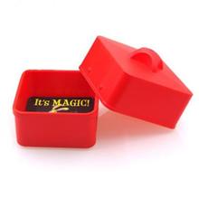 Caixa de truques de mágica para doces (vermelho), incrível palco, objetos de mágica que aparecem da caixa vazia, fácil de fazer para magicans profissionais 2024 - compre barato