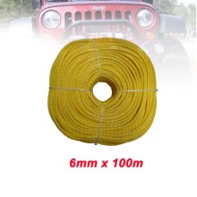 Free Shipping 6MM x 100M UHMWPE Fiber Synthetic Winch Tow Rope/Cable For ATV UTV SUV 4X4 4WD OFF-ROAD 2024 - buy cheap