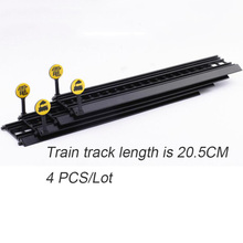 4pcs/lot Diecast Plastic Toy Model Train Metro Subway Chassis Track Model Toy Model with Road Sign For Kids Children Gifts 2024 - buy cheap