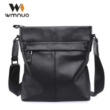 Wmnuo Men Messenger Crossbody Bags Genuine Cow Leather Men Shoulder Bag 2020 New Fashion Men Handbags Business Bag High Quality 2024 - buy cheap