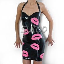 Suitop latex rubber fashion sexy latex dress club wearing  Via DHL 2024 - buy cheap