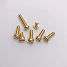 10pcs M4 brass Slotted slot Cylindrical head screw GB65 Slotteds bolt one line socket screws Mechanical bolts 6mm-50mm Length 2024 - buy cheap