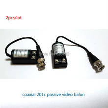 Бесплатная доставка 2 пары 201C видео балун трансивер CCTV камера DVR UTP CAT5 1 канал Пассивный BNC 2024 - купить недорого