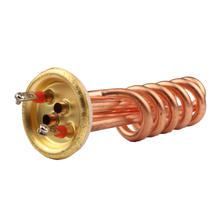 63mm Thread 220v 3000w Electric Spiral Brass Heating Element Tube Spiral Distilling Machine Heating Tube Steam Cleaner Parts 2024 - купить недорого