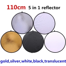 CY 43'' 110cm 5 in 1 reflector high quality Portable Collapsible Light Round Photography Reflector for Studio Multi Photo Disc 2024 - buy cheap