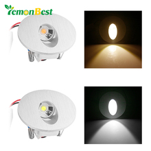 Lemonbest 3W Round LED Recessed Led Wall Lamp Warm cold White Porch Pathway Step Stair Light Wall Lamp Basement Bulb  AC 85-265V 2024 - buy cheap