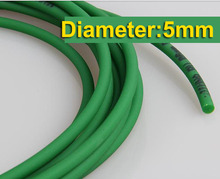 10 metros/lote diámetro: 5mm verde PU Industrial cinta transportadora redonda 2024 - compra barato