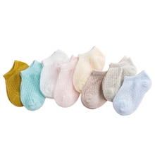 Summer Baby Short Ankle Socks Mesh Thin Cotton Unisex Solid Color Hollow Toddler 2024 - buy cheap