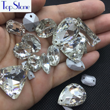 Pointback Sew on Rhinestones Crystal Clear Color Drop,Oval,Baguette More Shapes Sew-on Stone Diy Dress Clothing Making 2024 - buy cheap