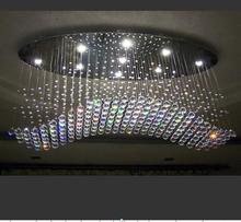 Luminária de teto em led de cristal para sala de estar, iluminação criativa de restaurante, lâmpada de quarto romântico 2024 - compre barato