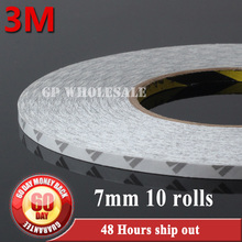 10x 7mm*50 meters Length 3M 9080 Double Sided Adhesive Tape, for Nameplate, Case, LED Strip Adhesive, Common Using #1500 2024 - buy cheap