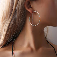 KISSWIFE 2018 Stylish European Simple Style Aros Big Round Circle  Earrings for Women Geometric Stud Earing Brincos Gift 2024 - buy cheap