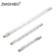ZMISHIBO R7S Halogen Bulb 220V 230V Dimmable Glass Tube Lamp Tungsten Wire Ceramics Warm White 2700K-3500K 100W 500W 1000W CE 2024 - buy cheap