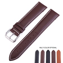 Genuine Leather Cow Watchbands 12mm/14mm/16mm/18mm/19mm/20mm/22mm/24mm Black Brown Straps Wristband With Tool Watch Accessories 2024 - buy cheap