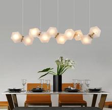 Nordic Post modern Chandelier Glass Creative Led Lighting Living room Restaurant Bedroom Personality Clothing store Lamps 2024 - buy cheap