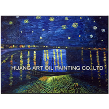 Skills Artist Handmade High Quality Famous Vincent Van Gogh Oil Paintings On Canvas Reproduction Starry Night Oil Painting 2024 - buy cheap