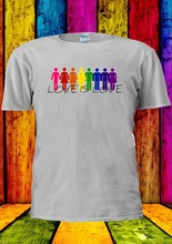 Camisetas de marca para hombres y mujeres, camisa informal de amor es amor, Orgullo Gay, orgullo, Festival del Arcoíris, LGBT, 2019 2024 - compra barato