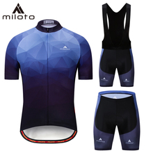 Miloto-conjunto de camisa de ciclismo para verão, roupas de bicicleta para mountain bike, roupas para andar de bicicleta, trajes de triatlo, maiô 2024 - compre barato
