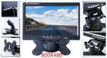 High Quality 7 inches color TFT LCD 800X480 display 12-36V DC Car Rearview Headrest Monitor with 2 video input VCD DVD camera 2024 - buy cheap