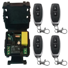 Interruptor de Controle Remoto Sem Fio Universal AC 220V 1CH 10A Relé Módulo Receptor e Transmissor de RF de Controle De Bloqueio Eletrônico Diy
