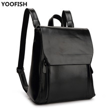 New Fashion PU leather Backpack, Casual Outdoor Travel Backpack Large Capacity Anti-theft Student Backpack XZ-194. 2024 - buy cheap