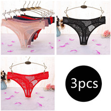 3pcs Hot Sexy Women Seamless Underwear Women T Lace Panties Woman Panty G String Women's Briefs Calcinha Lingerie Tanga Thong 2024 - buy cheap