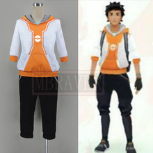 High Quality Custom Made Hot Go Costume Team Valor Instinct Mystic Orange Trainer Costume Adult Men Cosplay Costume 2024 - buy cheap