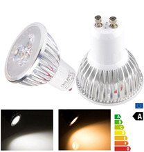 20 piezas-bombilla LED de techo, foco de luz LED de 3W, 1x3W, GU10, blanco cálido, foco LED, 85V-265V, CA, Cree/Epistar 2024 - compra barato