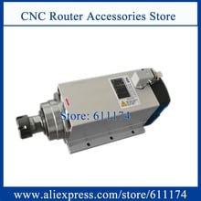 CNC-motor de husillo refrigerado por aire de 3,5 kW ER25, 4 rodamientos, AC380V, 18000RPM, Motor de husillo de forma cuadrada 2024 - compra barato