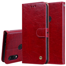 Capa tipo carteira de couro de qualidade, capa de silicone com suporte, para xiaomi redmi note 7 pro note7 global 2024 - compre barato