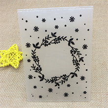 Wreath Leaves Plastic Embossing Folder For Scrapbook DIY Album Card Tool Plastic Template 2024 - buy cheap