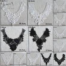 Different styles Of Lace Collar ABS Pearl Embroidery Hollow Sewing DIY Lace Neckline Decorate Clothing Accessory Craft supplies 2024 - buy cheap