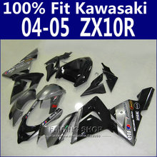 Carenados pintados grises para Kawasaki Ninja Zx10r zx-10r 2004 2005 04 05, kit de carenado de la mejor calidad, personalizado gratis x05 2024 - compra barato