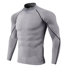 Camiseta deportiva de secado rápido para hombre, ropa de compresión de manga larga para gimnasio, ajustada, Rashgard 2024 - compra barato