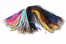 100pcs 18'' Mixed Silk Organza Ribbon Necklace Strap Cord Chain For Jewelry Making 2024 - buy cheap