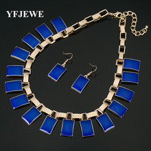 YFJEWE-Conjuntos de joyería para chica, aretes, collar, pendientes, regalo de cumpleaños para mujer, pendiente, collar de boda # N194 2024 - compra barato