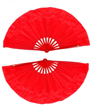 Abanico Magnolia rojo, kung fu, tai chi, artes marciales, doble fanperformance, taiji fitness, bambú, con bolsa, 1 par 2024 - compra barato