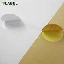 Etiqueta redonda branca/brilhante, 20 folhas de adesivos de impressão em círculo para impressora a laser e jato de tinta 2cm 2.5cm 3cm 3.5cm 4cm 5cm 6cm 2024 - compre barato