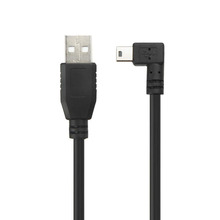 USB A Male To Mini USB Cable 90 Degree Right Angle Mini 5P Data Sync Charge Cord For Garmin Dash Cam Car GPS  1.8m3m5m 2024 - buy cheap