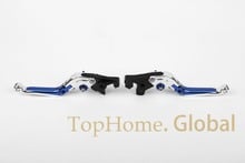 CNC Foldable&Extendable Brake Clutch Levers for YAMAHA YZF R1 2009-2014 Blue/Silver 2010 2011 2012 2013 2024 - buy cheap