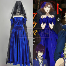 Custom Made Japanese Anime Dance with Devils Ritsuka Tachibana Cosplay Costume Blue Dress For Halloween Carnival Christmas 2024 - buy cheap