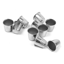 10 PCS Metal Vintage Sewing Thimbles Needles Cap Shape Finger Protector DIY Sewing Tailor Needlework Tools 2024 - buy cheap