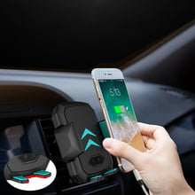 automatic induction qi wireless charger for iphone samsung xiaomi fast wireless charging car charger car air vent phone holder 2024 - buy cheap