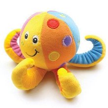 Candice guo! Hot sale super cute baby toy colorful octopus shape baby toy rattles hand bell appease toy gift 1pc 2024 - buy cheap