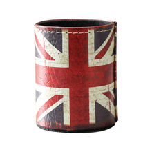 LINKWELL-caja de almacenamiento de cuero PU para lápices, organizador de escritorio, retro, antiguo, bandera nacional de Reino Unido 2024 - compra barato