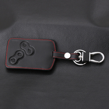 4 Buttons Genuine Leather Car-Styling Key Cover Case Protector For Renault Clio Logan Megane 2 3 Koleos Scenic Card 2024 - buy cheap